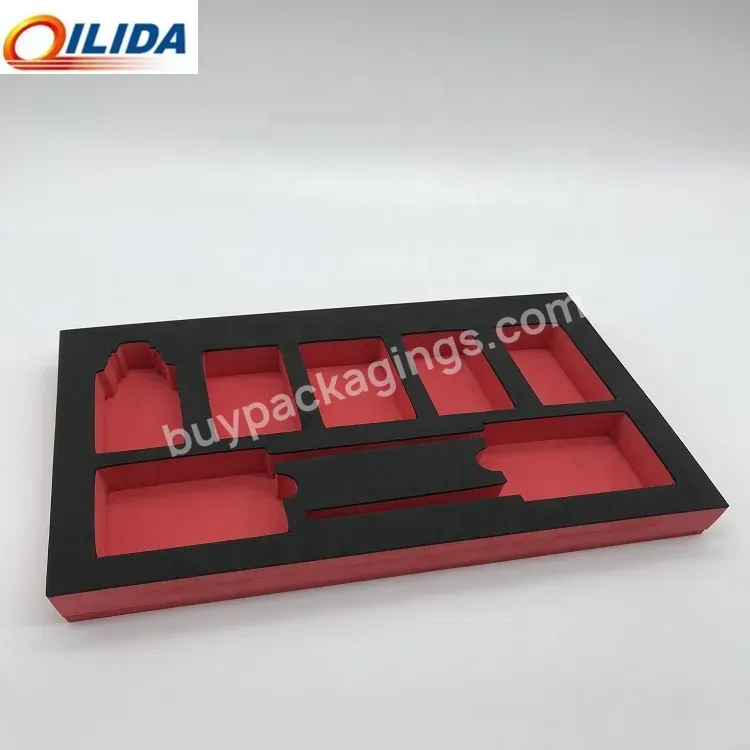 Shock Absorb Custom Die Cutting Black Eva Packaging Foam Insert For Packing Box