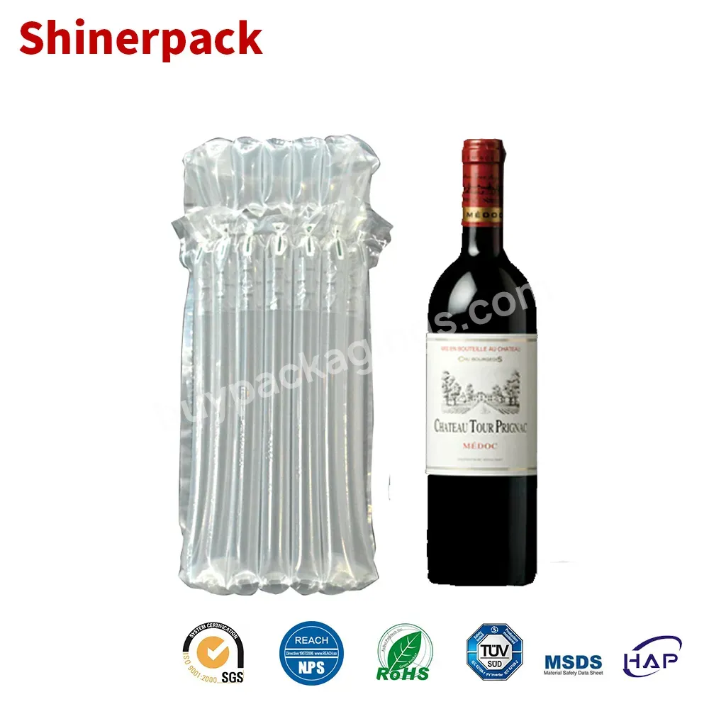 Shockproof Air Column Cushion Packaging Bag For Wine Bottle