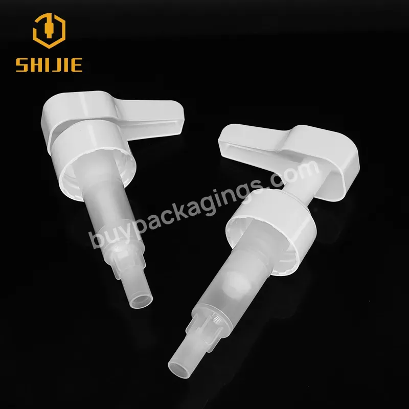 Shuijie 24/410 Pp White Ribbed Lotion Pump For Liquid