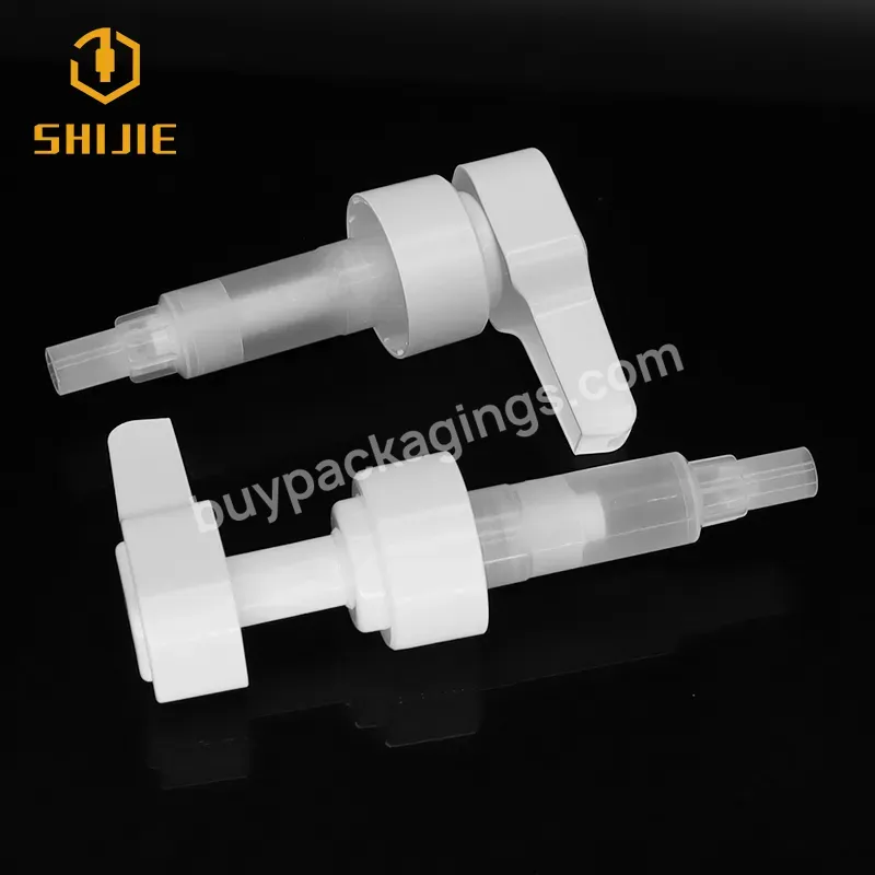 Shuijie 24/410 Pp White Ribbed Lotion Pump For Liquid