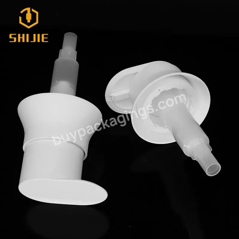 Shuijie Custom Plastic Cleaning 24 410 Smooth Lotion Pump Left Right Locked Screw Foam Soap Pump Shampoo Sprayer Head For Bottle