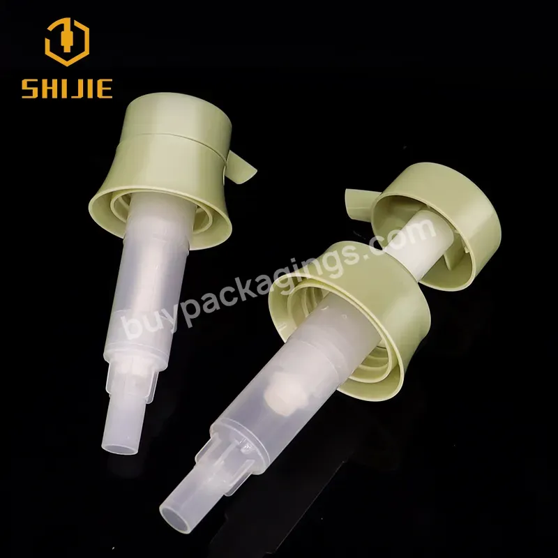 Shuijie Excellent Material Customized Supplier 28/410 Plastic Left Right Lock Lotion Pump