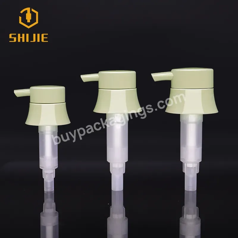 Shuijie Guangzhou High Quality Pump Lotion Green Hand Sanitizer Dispenser Pump Gel Lotion Pump