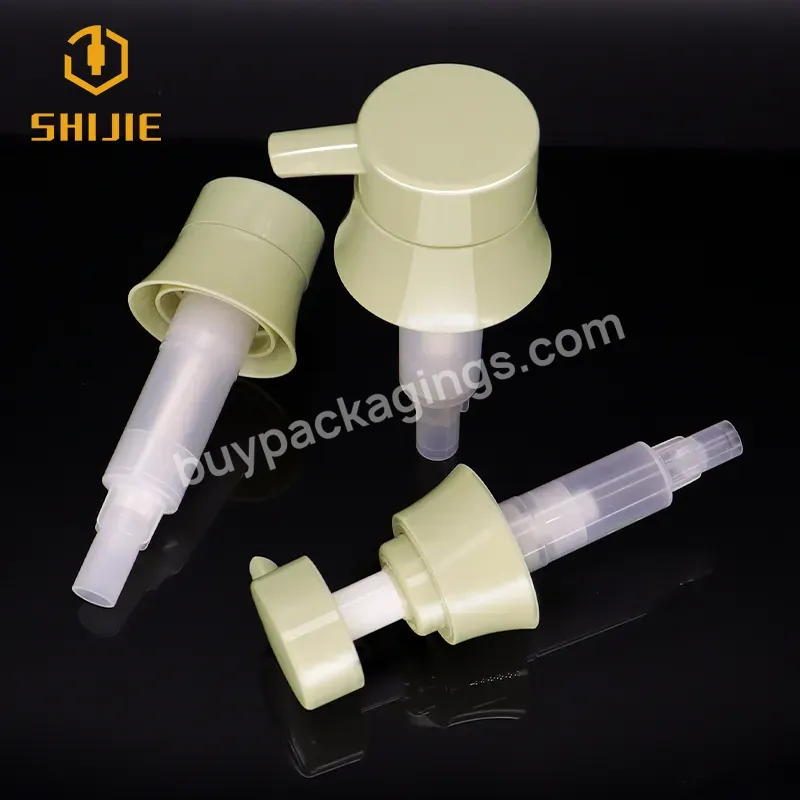 Shuijie Guangzhou High Quality Pump Lotion Green Hand Sanitizer Dispenser Pump Gel Lotion Pump