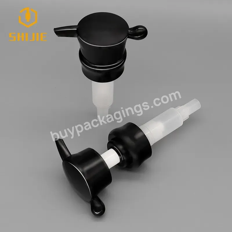 Shuijie High Quality Left Right Lotion Sprayer Pump 28/410 Plastic Lotion Pump For Cosmetic Packing