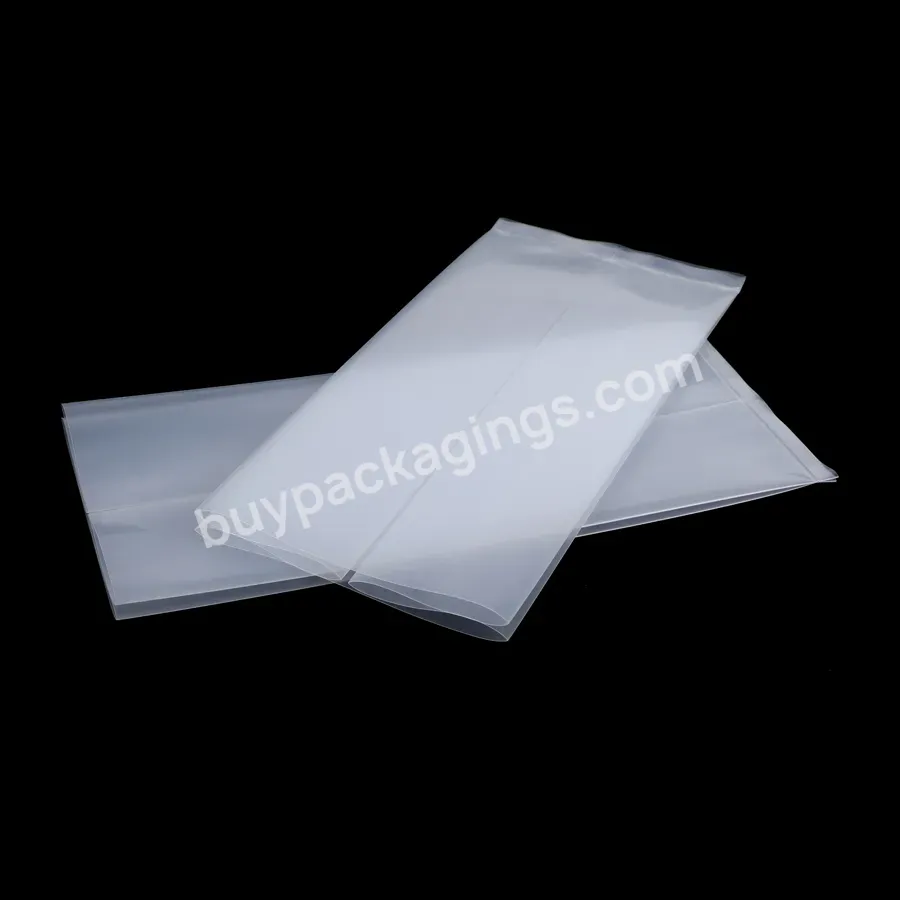 Side Gusset Pet Plastic Bags Flat Bottom Polyethylene Bag Clear Packaging Bags For Electronic Components