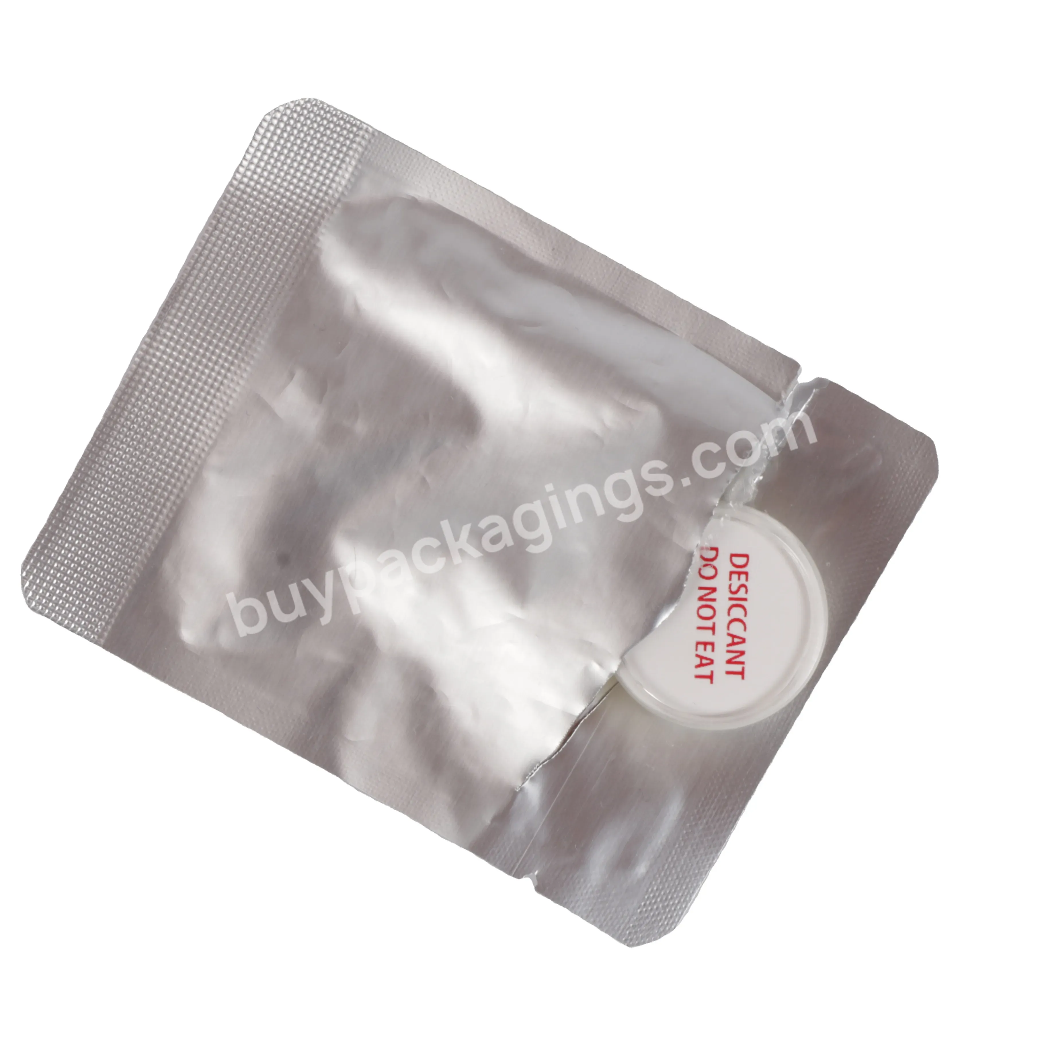 Silica Gel Absorbent Desiccant In Aluminium Foil Bag 2g 5g 3g Silica Gel White Indicator Beads Desiccant - Buy Silica Gel Desiccant,Silica Gel Color Change Desiccant,Desiccant Silica Gel With Private Printing.