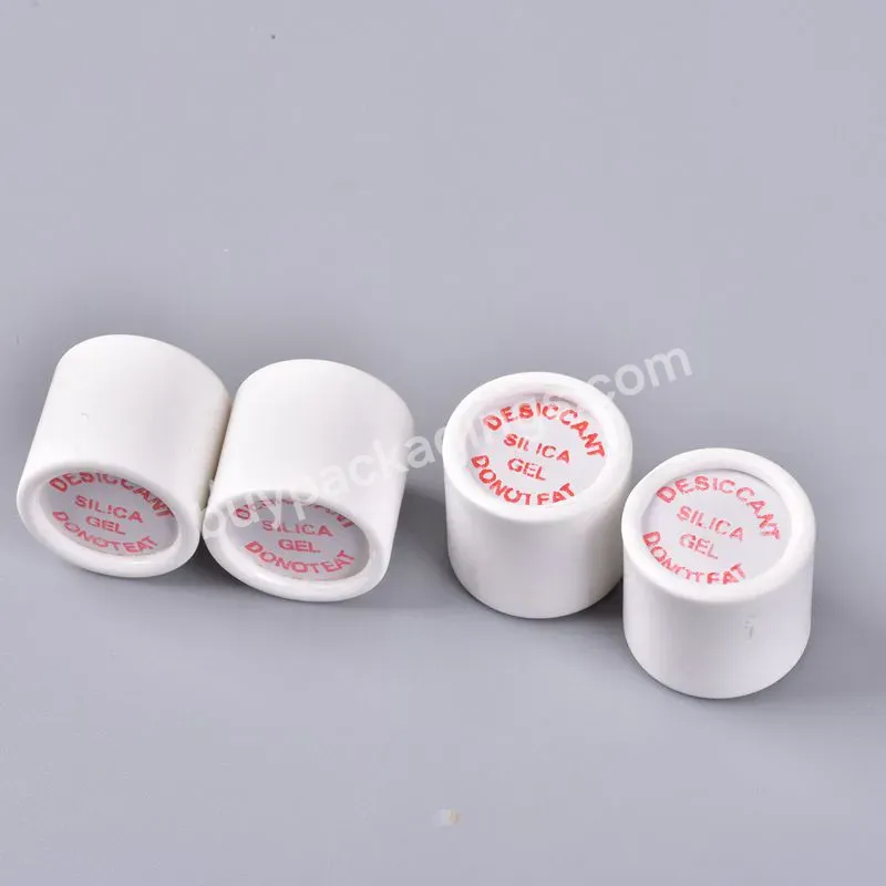 Silica Gel Desiccant With High Adsorption 0.7g Desiccant Capsule Cardboard Silica Gel Canisters