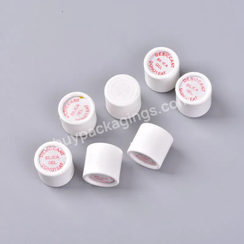 Silica Gel Desiccant With High Adsorption 0.7g Desiccant Capsule Cardboard Silica Gel Canisters