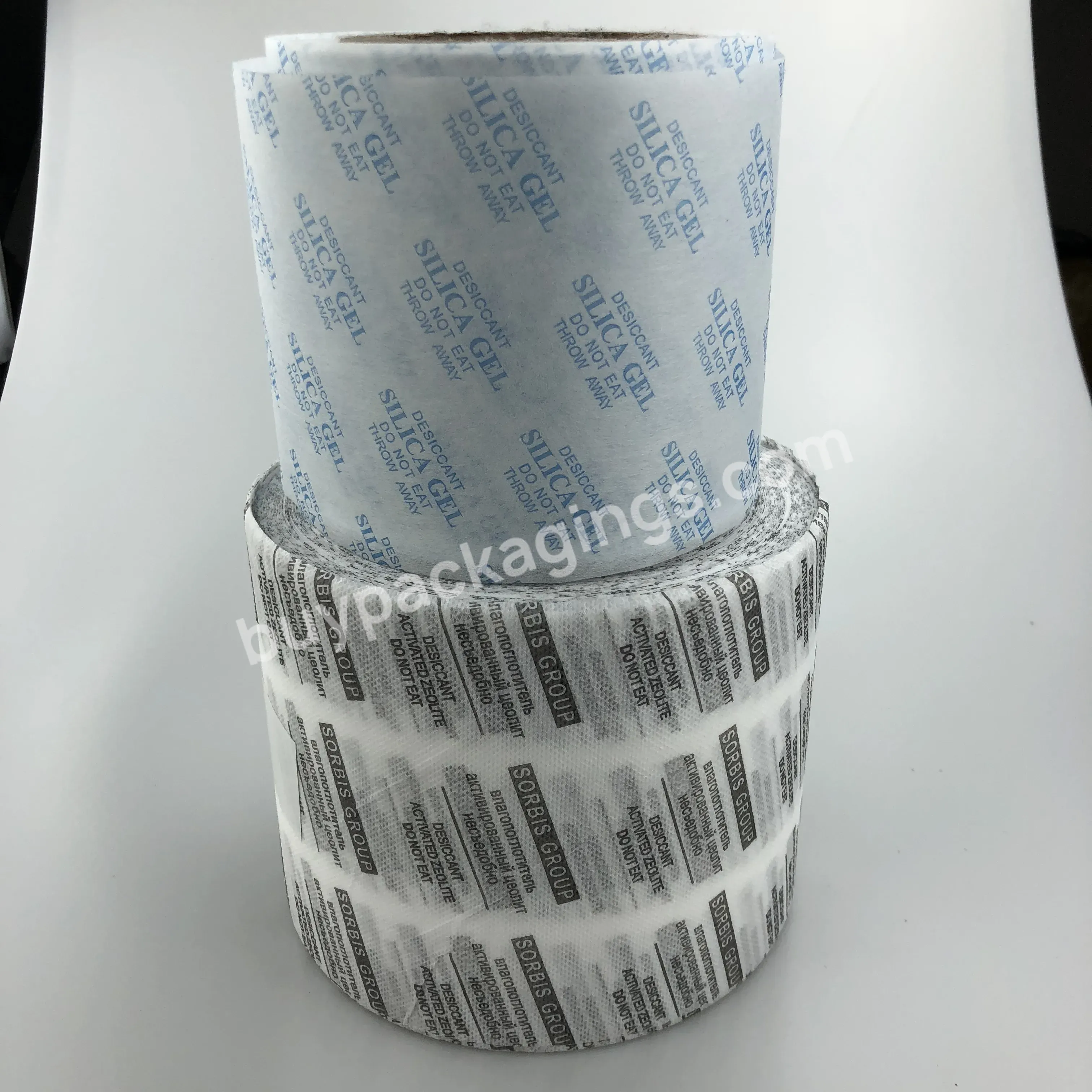 Silica Gel Desiccant Wrapping Paper Roll Packing Material Non Woven Paper Packaging