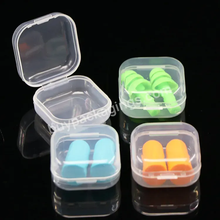 Silicone Ear Plugs With Case Travel Waterproof Reusable Noise Reducing Ear Plugs Box Loop Earplug Case Swim Earplug Plastic Case