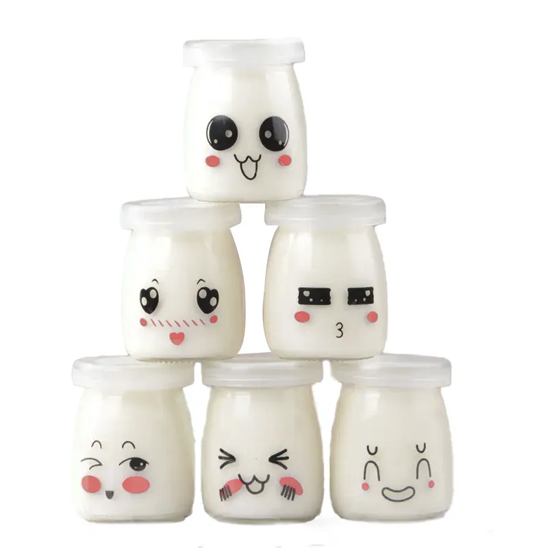 Silk mouth pudding cup yogurt bottle bird's nest bottle honey glass jar jam bottle price