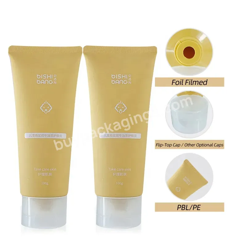 Silk Screen Printing Matte Frost Tube Empty Cosmetic Packaging Tube For Shampoo