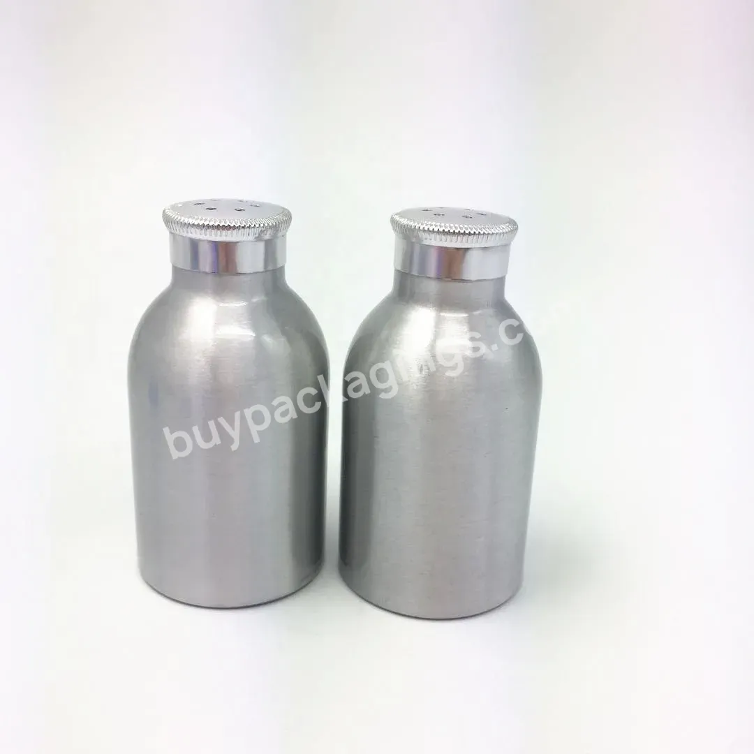 Silver 50g Sifter Cap Aluminum Talcum Powder Bottles For Baby Powder Packing