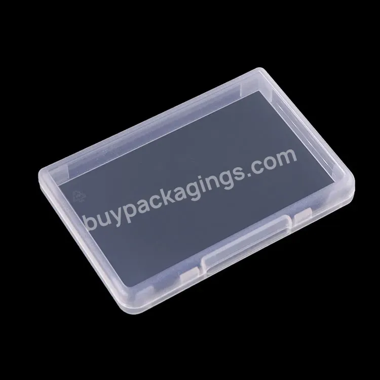 Sim Card Holder Clear Storage Container Pp Card Holder Package Box Plastic Tool Case