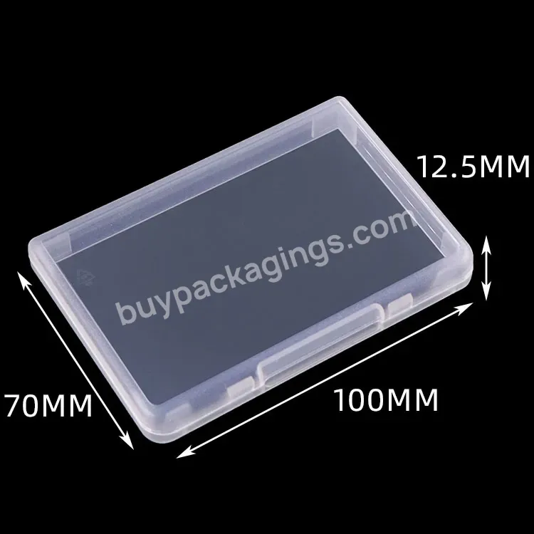 Sim Card Holder Clear Storage Container Pp Card Holder Package Box Plastic Tool Case