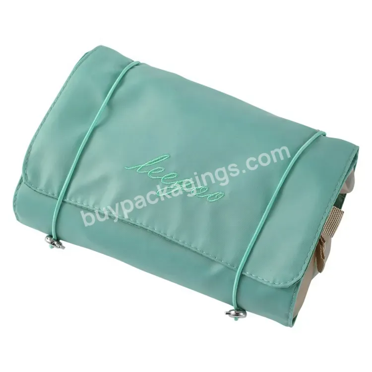 Sim-party 4 In 1 Folding Polyester Fabric Zipper Loop&hook Tape Makeup And Cosmetic Bags Or Pouches