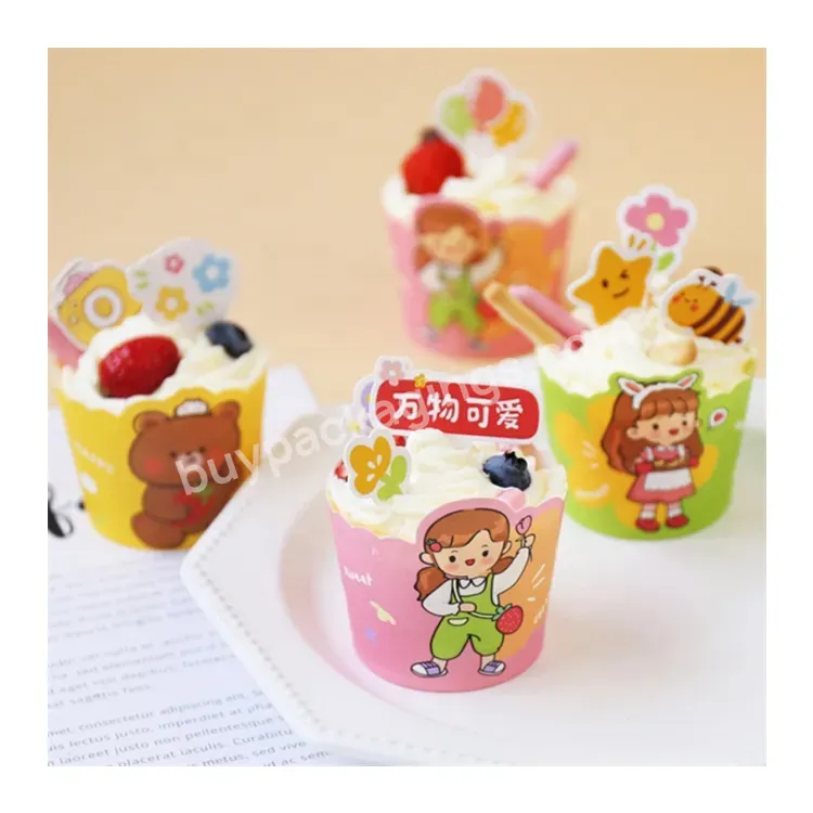 Sim-party 50 Pcs Oven Bakery Chiffon Tray Children Cute Paper Muffin Cups Single Cup Cake Boxes - Buy Single Cup Cake Boxes,Children Cute Paper Muffin Cups,50 Pcs Oven Bakery Chiffon Cake Tray.