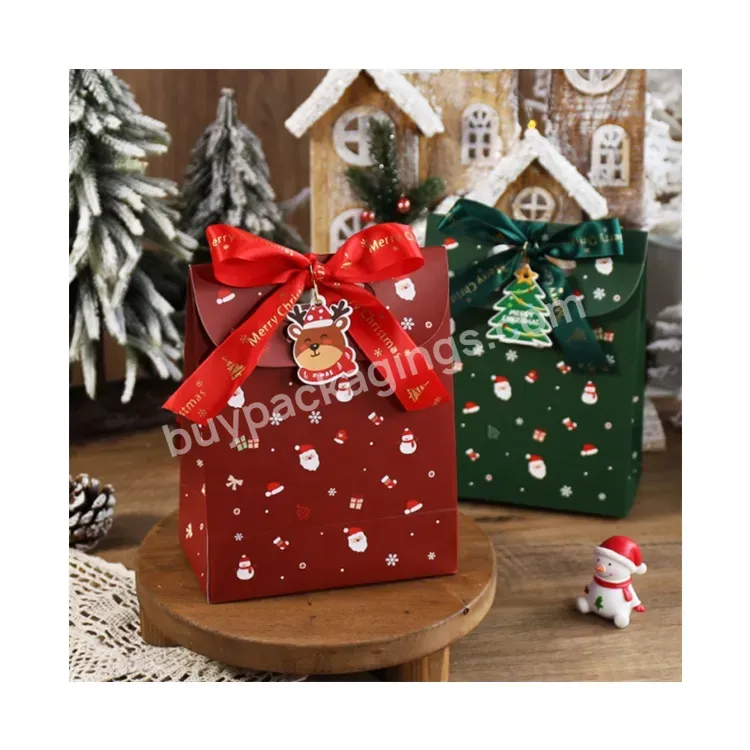 Sim-party Candy Nougat Self Adhesive Gift Red Green Snack Biscuit Doypack Cookie Bags Christmas