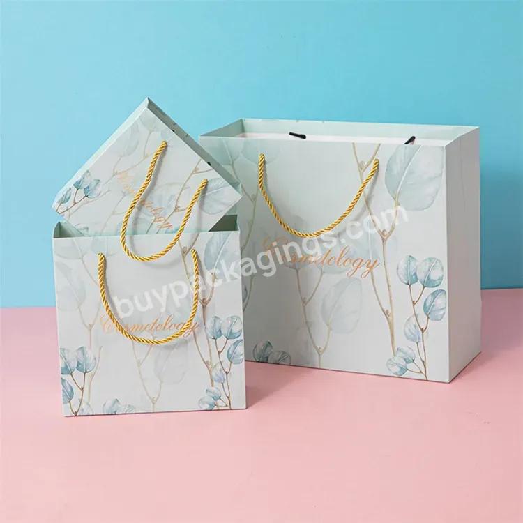 Sim-party China Factory Jewelry Shoe Clothing Gift Bag Kraft Packaging Bag Custom Kraft Paper Bag