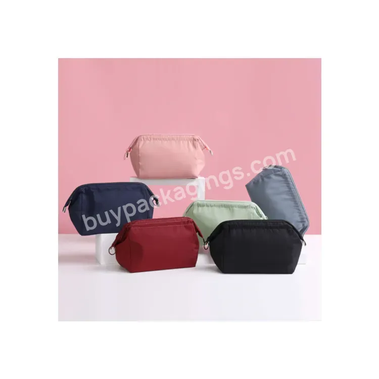 Sim-party " Classic Morandi Color Waterproof Travel Dopp Kit Makeup Storage Bag Nylon Cosmetic Bag"