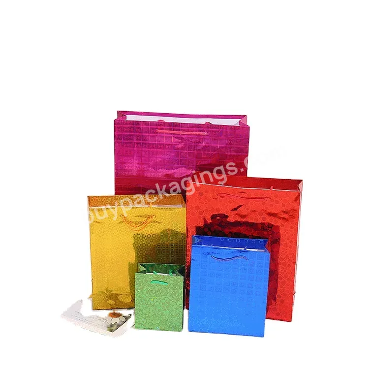 Sim-party Custom Christmas Gift Shopping Paper Bag Polished Gloss Paper Bags With Your Own Logo
