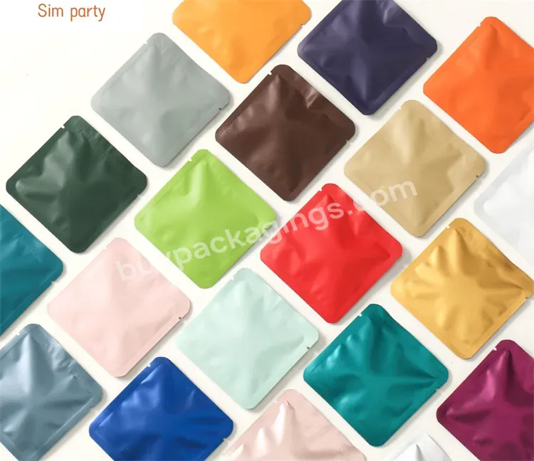 Sim-party Custom Empty Biodegradable Self-sealing Aluminum Foil Flower Tea Pouches Tea Bag