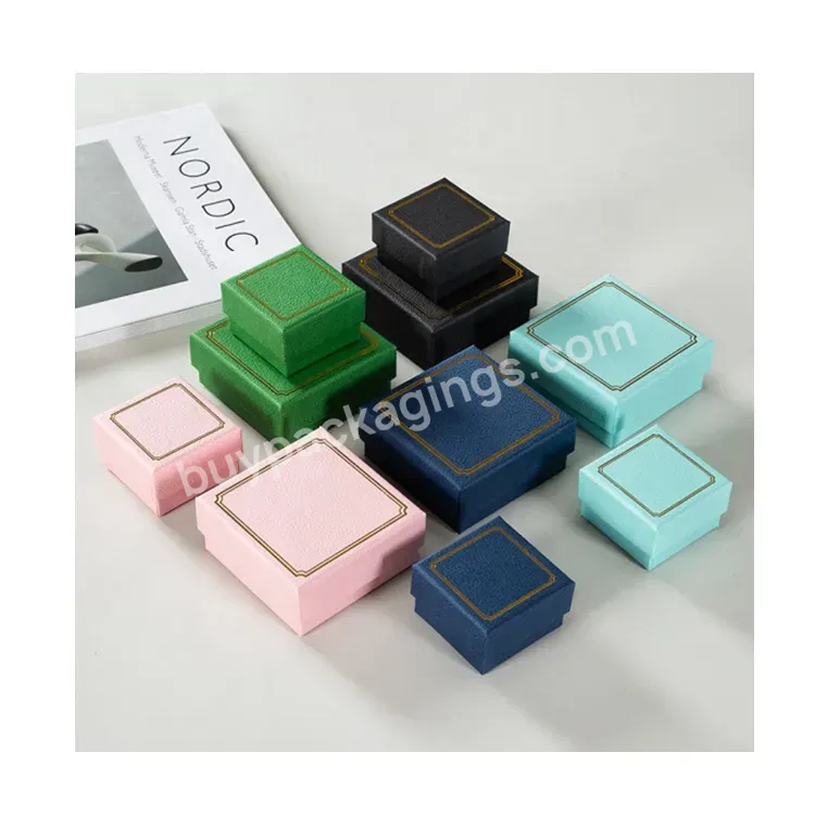 Sim-party Customize Simply Classic Letter Pattern Hot Stamp Color Print Ring Box Necklace Box Gift Box Set - Buy Jewelry Box Packaging,Gift Box Set,Wish Pearl Necklace Gift Set.