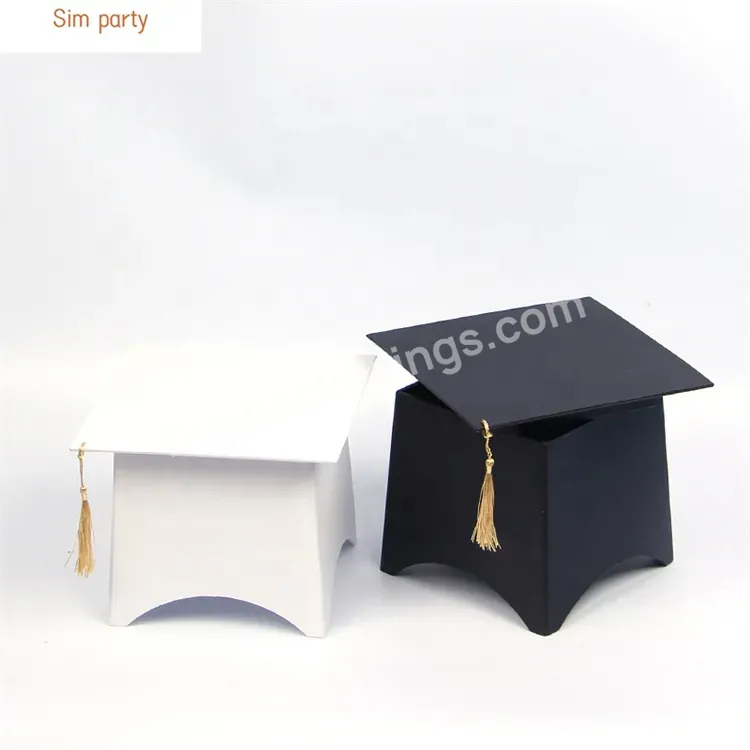 Sim-party Factory Black Jewelry Watch Lipstick Flower Box Hat Shape Packaging Graduation Gift Box