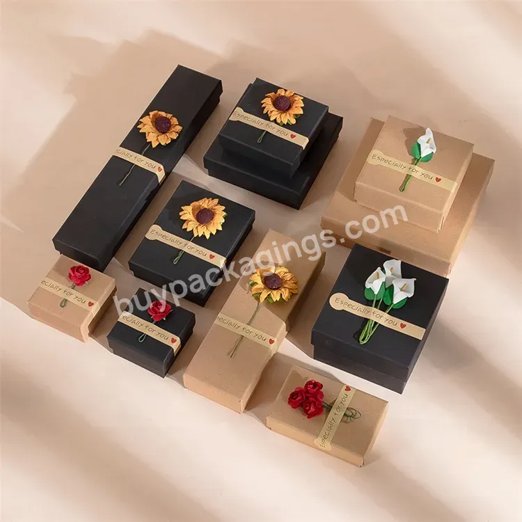 Sim-party Factory Supply Customize Black Brown Cardboard Bracelet Perfume Jewelry Box Packaging - Buy Jewelry Box Packaging,Drawer Package,Jewelry Boxes With Logo.
