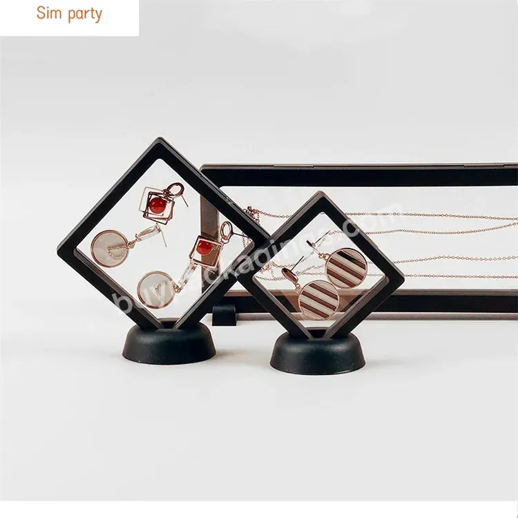 Sim-party Hot-sell Black White Transparent Pe Abs Portable Travel Ring Necklace Jewelry Display Box - Buy Jewelry Display Box,Transparent Jewelry Box,Shell Jewelry Box.