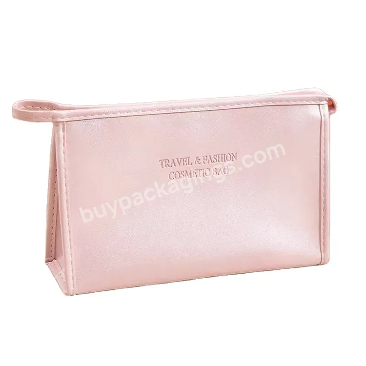 Sim-party Hot-sell Oem Unique Toiletry Bag Cosmetic Bulk Pu Leather Lip Cosmetic Storage Bag Makeup