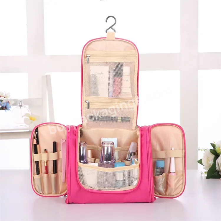 Sim-party Large Capacity Travel Storage Cosmetic Towel Brush Organizer Hanging Toiletry Bag