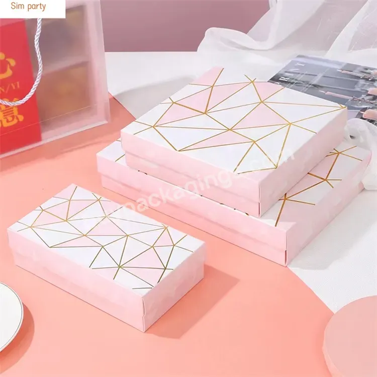 Sim-party Newest Design Luxury Design Printed 6 Holes Paper Mooncake Boxes Premium Moon Cake Box Packaging