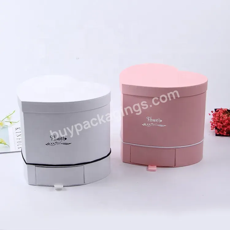 Sim-party Pink Soap Cosmetic Jewelry Rose Drawer Boxes Appearance Reasonable Price Heart Flower Gift Box