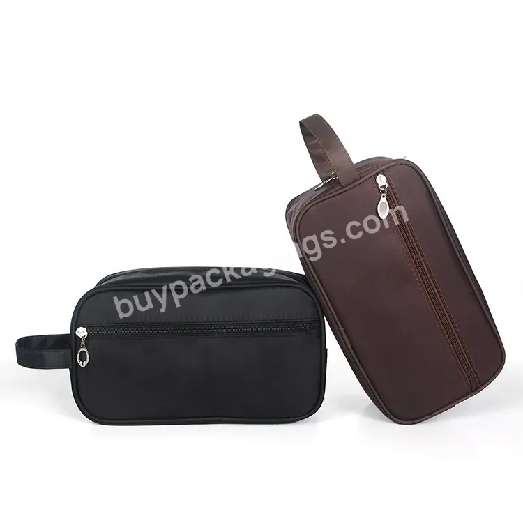 Sim-party Portable 26*10*15mm Travel Business Trip Storage Nylon Men Wash Bag Toiletry Bag