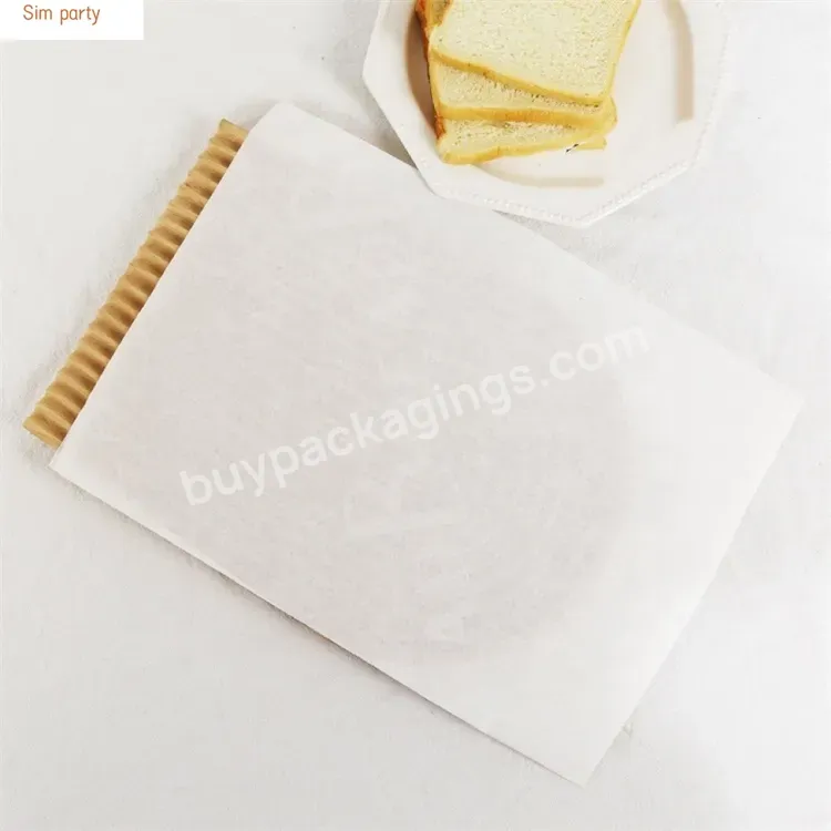 Sim-party Printed Food Grade Tray Hamburger Sandwich Packaging Baking Grease-proof Wrapping Paper