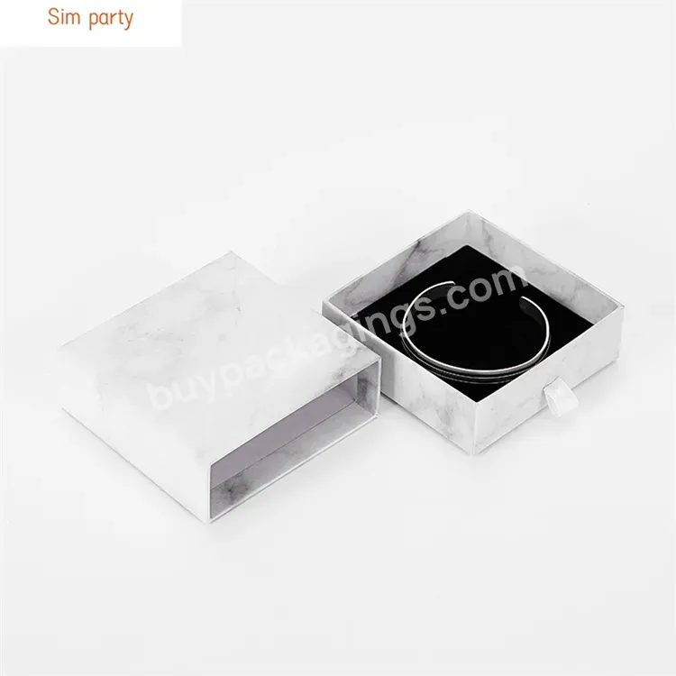 Sim-party Stock Marble Ring Necklace Kraft Paper Gift Box Jewelry Box Jewelry Display For Girls Women - Buy Jewelry Box,Kraft Paper Gift Box,Marble Jewelry Package.