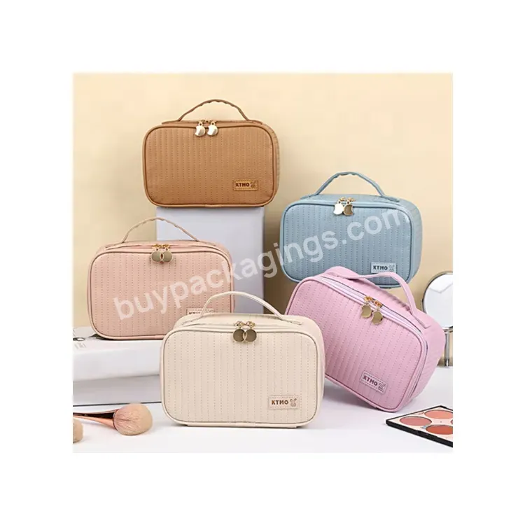 Sim-party Stock Multiple Size Color Toiletry Bag Pu Up Bag Cosmetic Fashionable Custom Make Up Bag