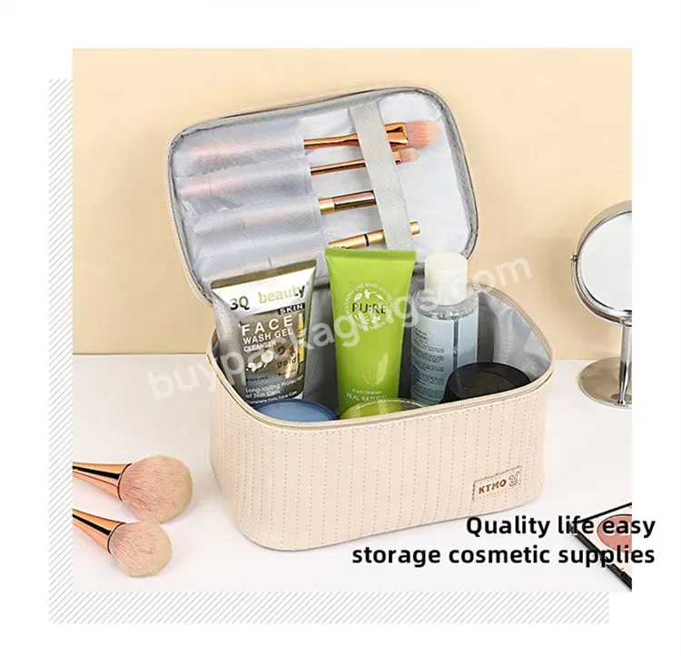 Sim-party Stock Multiple Size Color Toiletry Bag Pu Up Bag Cosmetic Fashionable Custom Make Up Bag