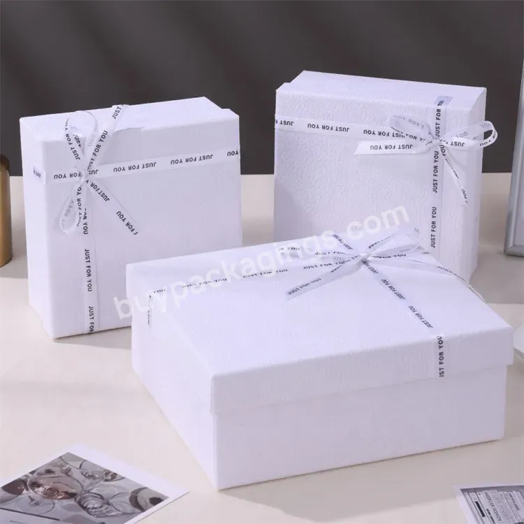 Sim-party Stock Perfume Scarf Cosmetic Packaging Box For Gift Wrapping Gift Box With Ribbon Custom