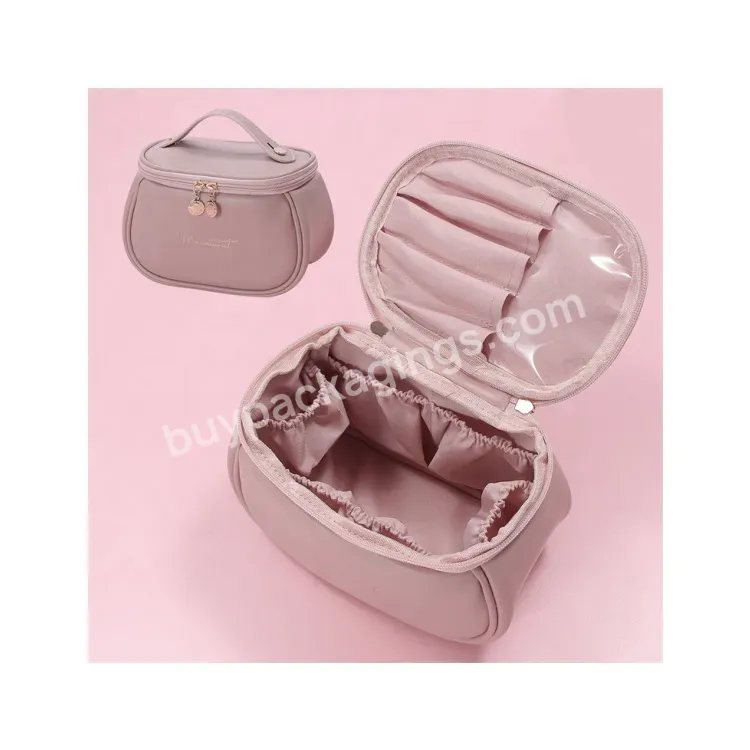 Sim-party Stylish Luxury Large Capacity Pu Makeup Bag With Brush Holder Cosmetic Bags Cases Travel Toiletry - Buy Pu Cosmetic Bag With Brush Holder,Women Cosmetic Bag,Cosmetic Bag Case Travel Toiletry.