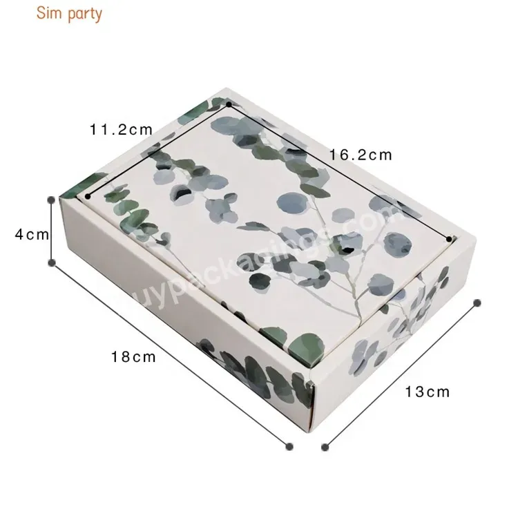 Sim-party Stylish18*13*4cm Perfume Lipstick Tower Cardboard Mini Folding Gift Packaging Box With Ribbon