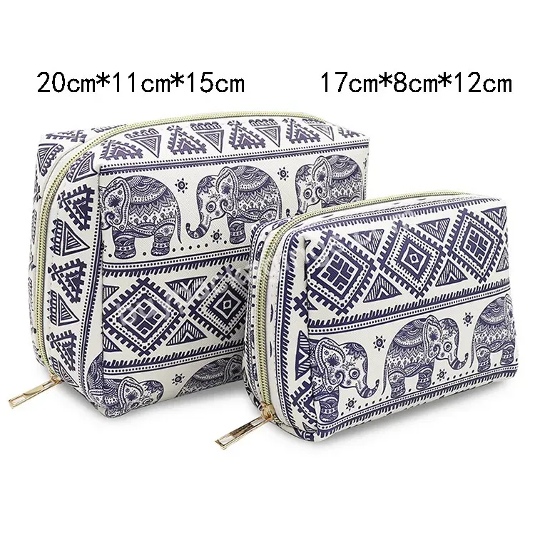 Sim-party Travel White Printing Pu Cosmetic Bag With Zipper Makeup Bag Set Pouch Makeup Bag - Buy Canvas Travel Makeup Bag,Cosmetic Bag With Tray,Cosmetic Bags With Compartments.