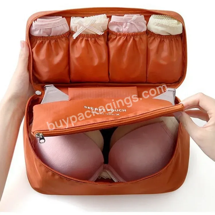 Sim-party Wholesale Travel Private Women Underwear Storage Bag Makeup Cosmetic Bag With Compartment - Buy Nylon Underwear Storage Bag For Ravel,Women Cosmetic Bag,Private Makeup Bag.