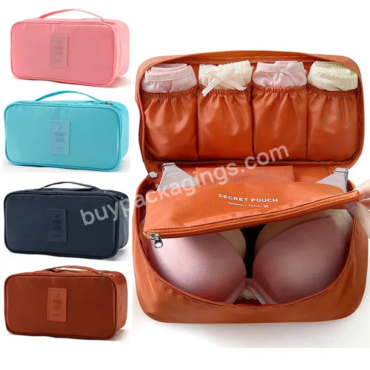 Sim-party Wholesale Travel Private Women Underwear Storage Bag Makeup Cosmetic Bag With Compartment