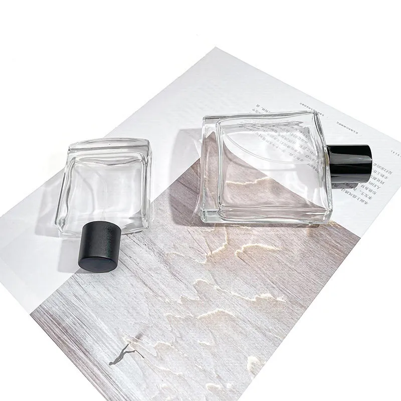 Simple And Advanced  50ml 100ml Perfume Atomizer Glass Bottle With Two Difference Types Of Spray