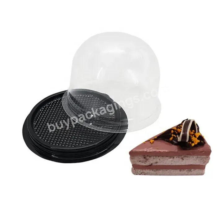 Single Bakery Pastry Disposable Mini Plastic Clear Cupcake Box Cake Packaging Boxes