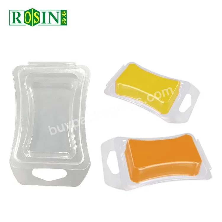 Single Clam Shell Blister Packaging Wax Melts Clear Plastic Pvc Soy Wax Melt Packages