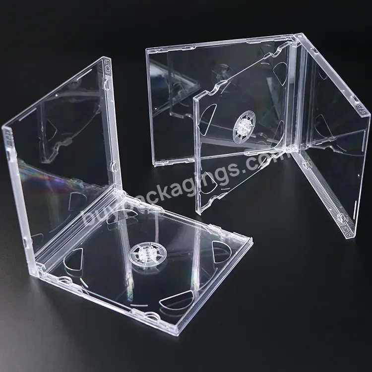 Single Transparent Cd Transparent Tray Cd Case Jewel Music Disc Recorder Slim Dvd Storage Cd Jewel Box